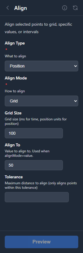 Align tool